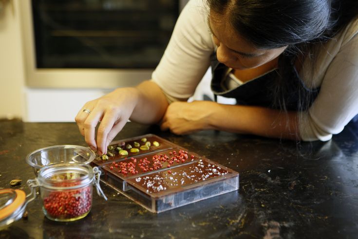 Handcrafted premium chocolate making process